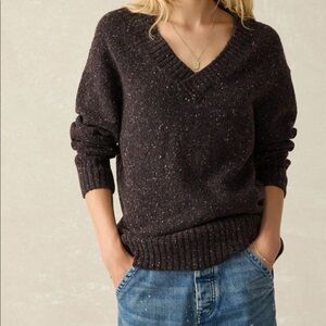 Faherty Driftwood Donegal Merino Wool Blend Sweater